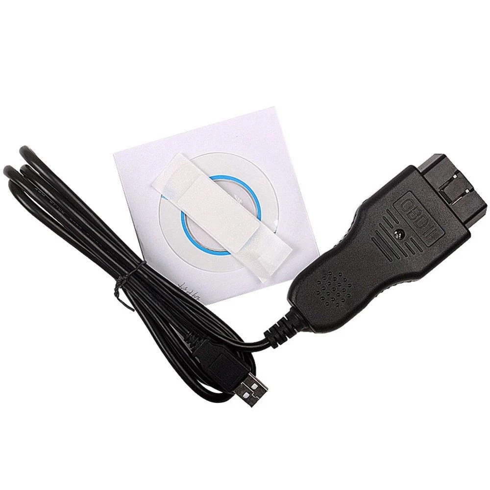 Cable diagnóstico Piwis para coches Porsche conectado a puerto OBD2