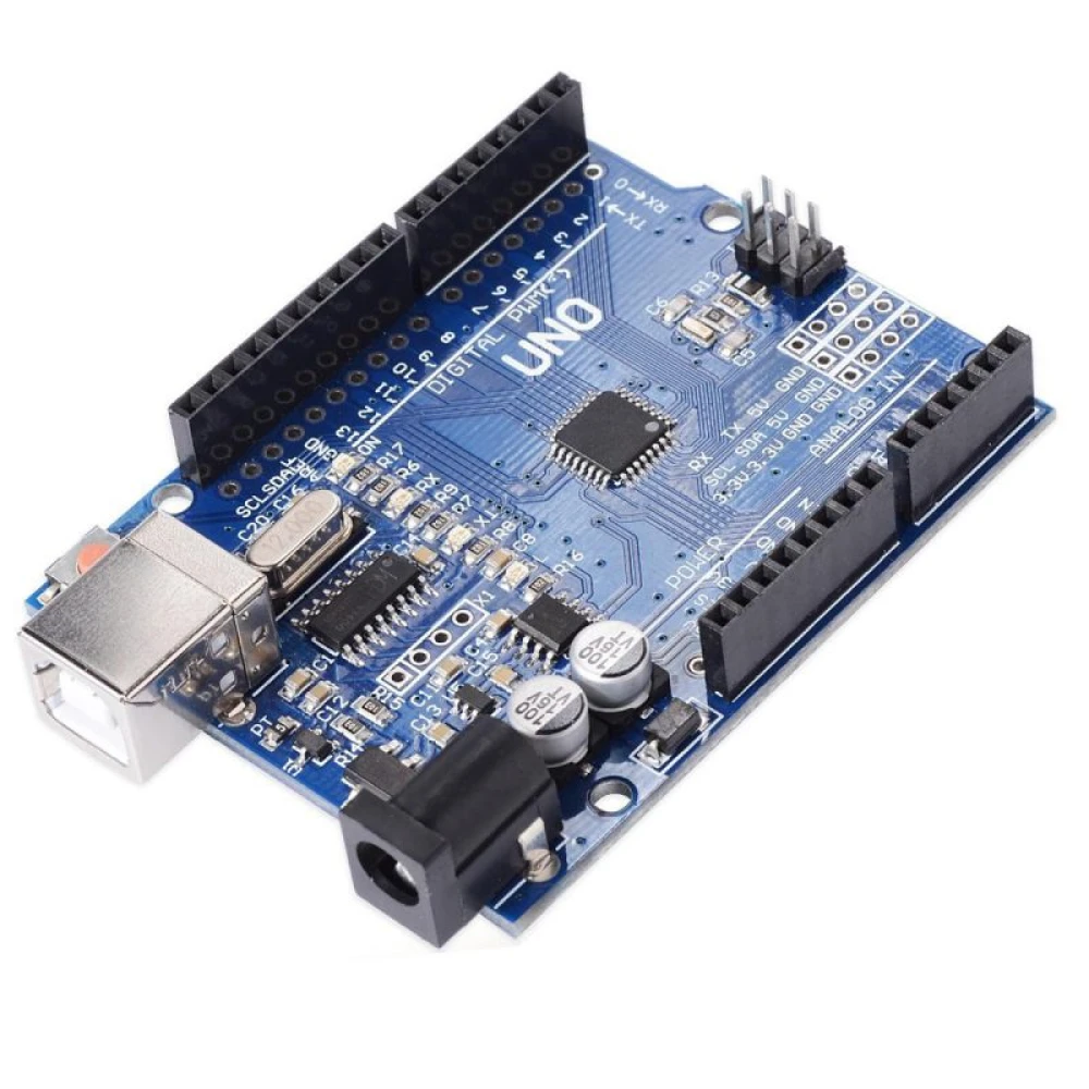 Arduino Uno R3 CH340 kompatibilis panel Atmega328p-PU-val - Satkit