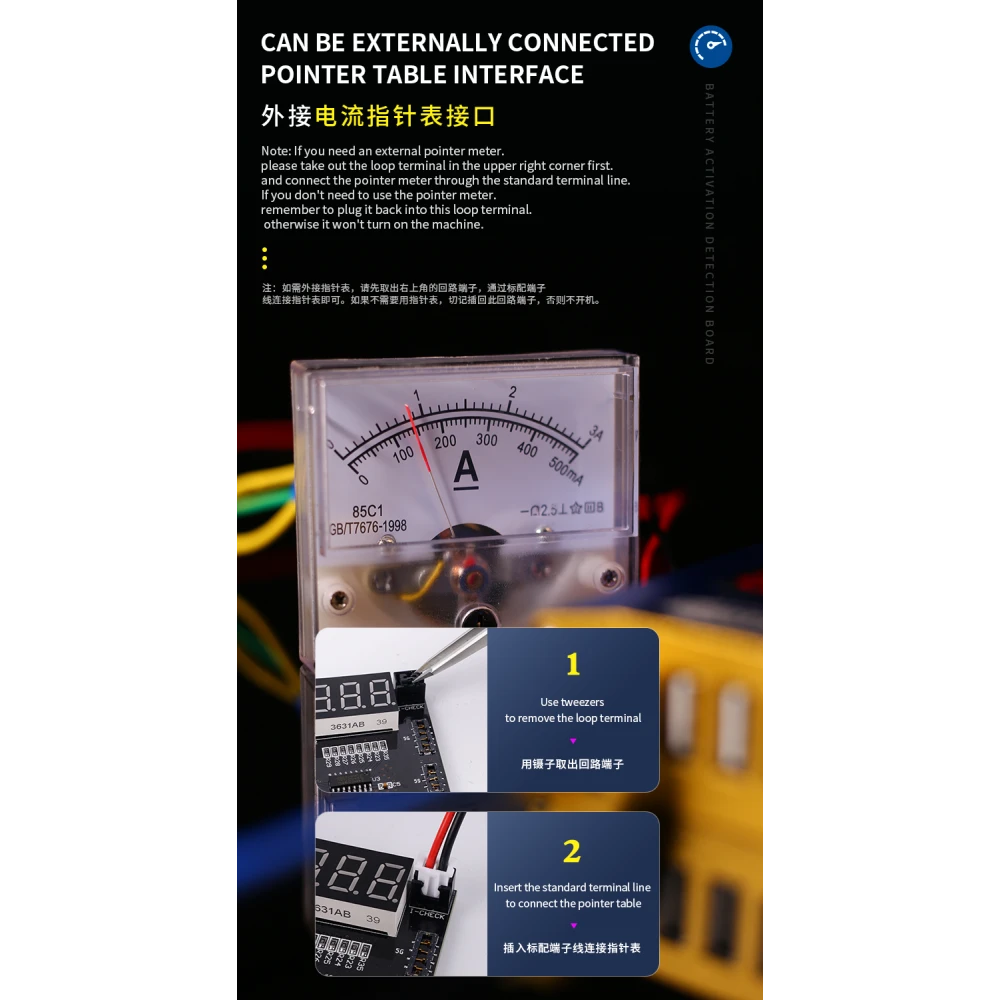 Mechanic BA27 akkumulátor aktiváló lap iPhone és Android készülékekhez