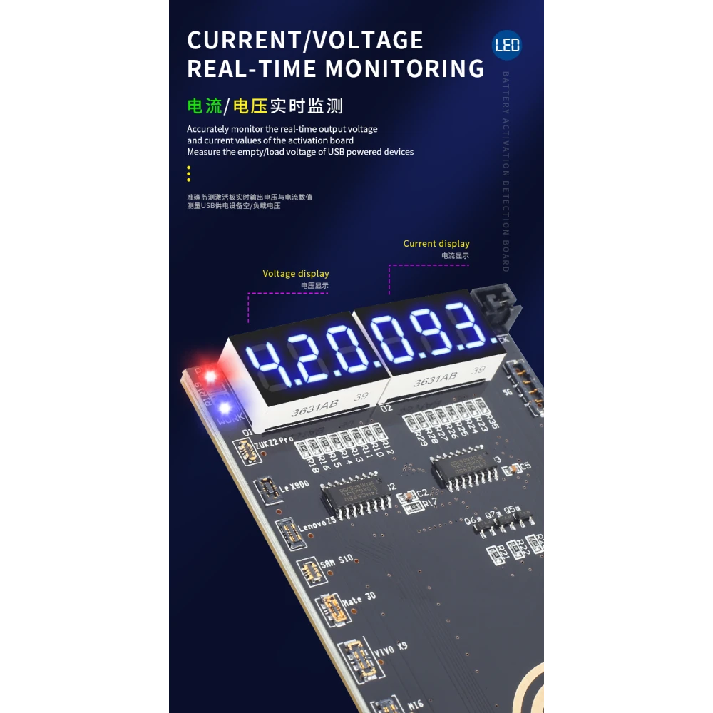 Mechanic BA27 akkumulátor aktiváló lap iPhone és Android készülékekhez