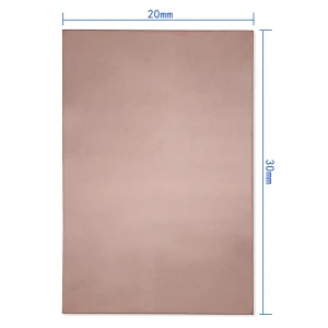 20x30cm egyoldalas FR4 üvegszálas réz PCB lap DIY-hoz