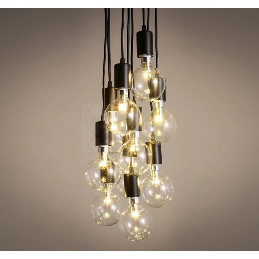 Detalle del Porta Lámpara Industrial Vintage Retro Edison E27 con cable de 1,1m Modelo C1