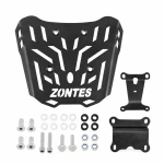 Hátsó Csomagtartó Zontes 150X / 125X — 4 mm Vas Csomagrács, Fekete