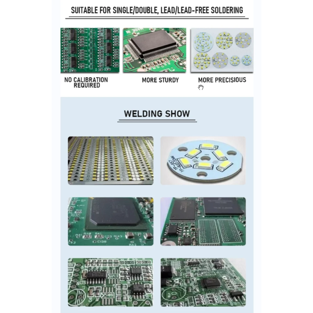 Puhui T-962 V2.0 infravörös reflow sütő PCB és SMD BGA alkatrészekhez