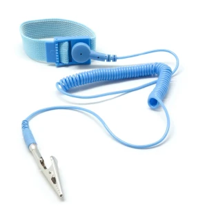 Állítható antisztatikus csuklópánt földelő kábellel elektronikához