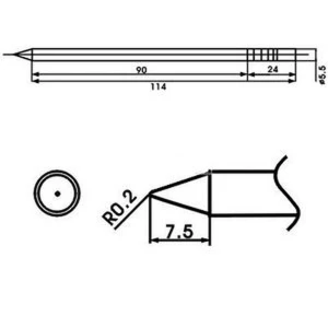 Aoyue LF-B forrasztóhegy beépített ellenállással forrasztóállomásokhoz