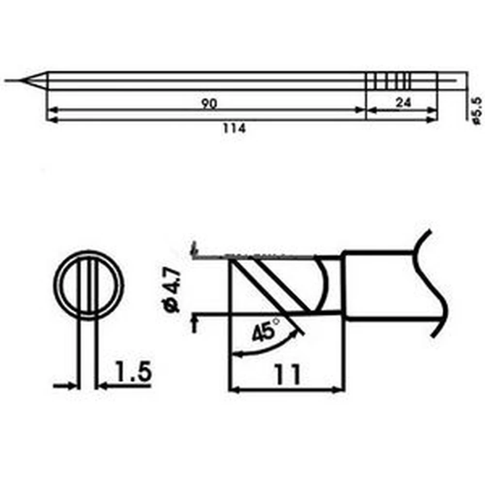 Aoyue LF-K forrasztópáka hegy beépített fűtőszállal