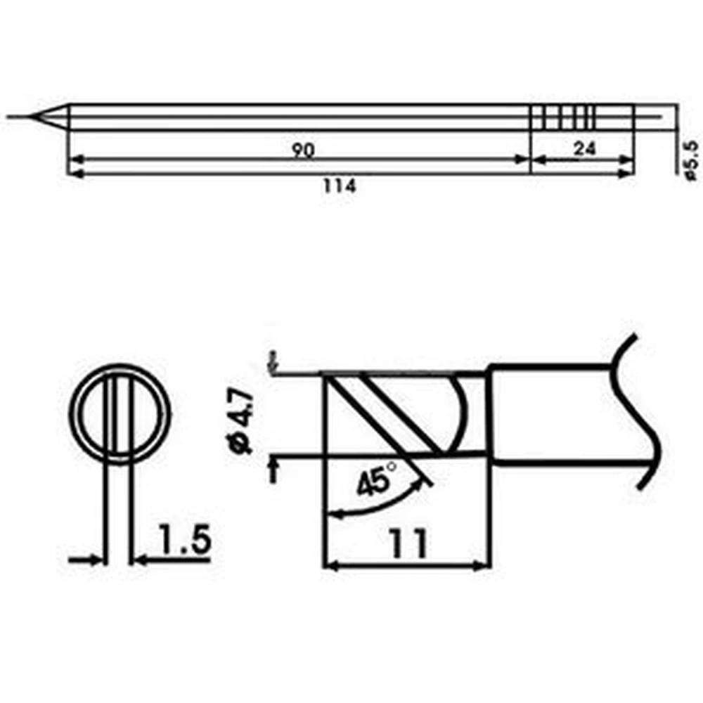 Aoyue LF-KL forrasztópáka hegy beépített ellenállással