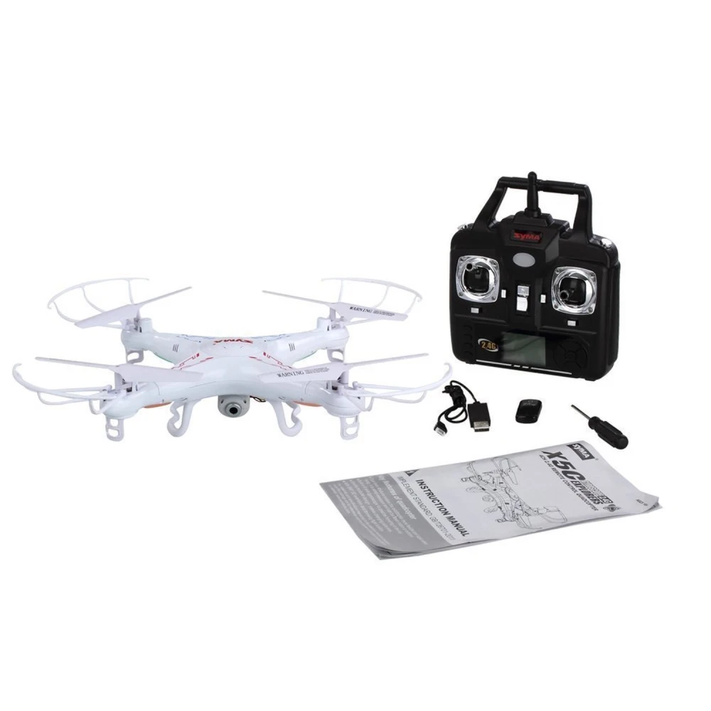 Drone Syma X5C-1 con luces para vuelo nocturno