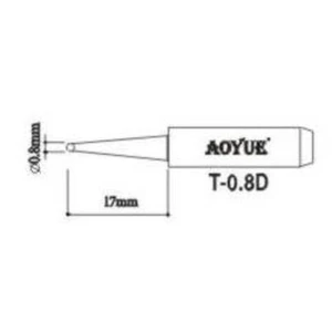 Aoyue T0,8D forrasztópáka hegy pótalkatrész forrasztóállomásokhoz