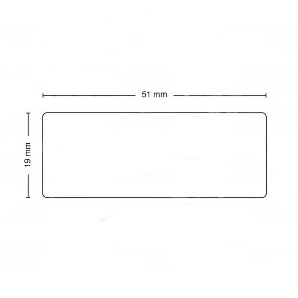 500 db Dymo 11355 kompatibilis öntapadós címke 19mm x 51mm