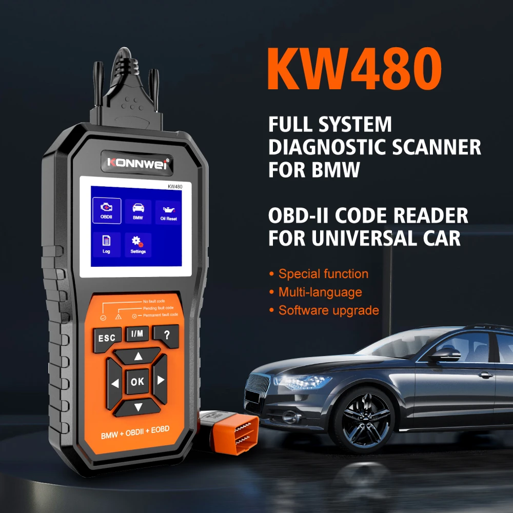 BMW diagnosztikai scanner Konnwei KW480 - OBD2 eszköz BMW-hez