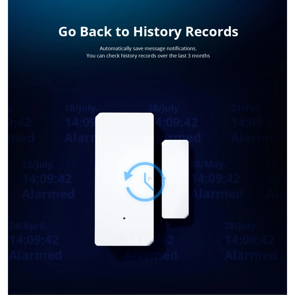 SONOFF DW2 RF vezeték nélküli ajtó-ablak érzékelő otthoni riasztáshoz