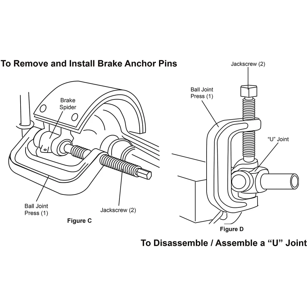 10 részes gömbfej- és szilentblokk kiszedő és beépítő készlet terepjárókhoz