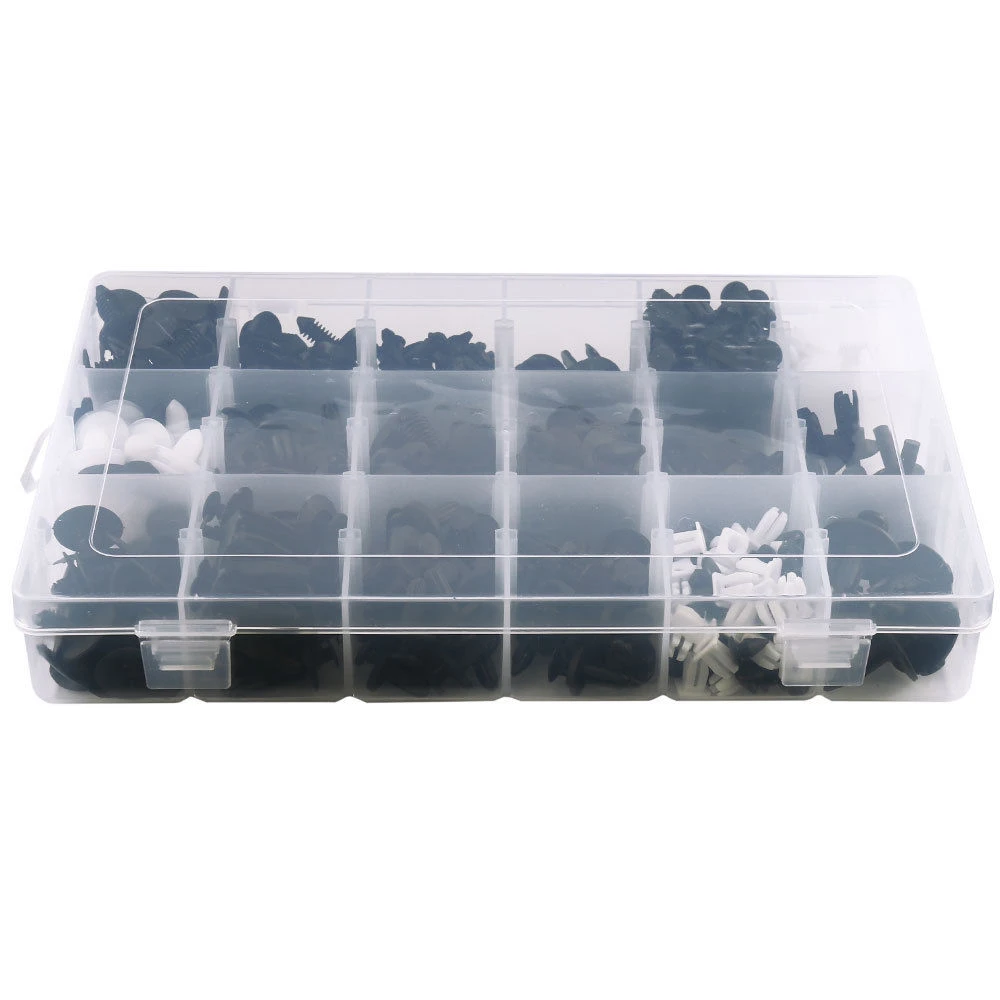 435 db-os autó patentkészlet kárpit- és panelrögzítéshez