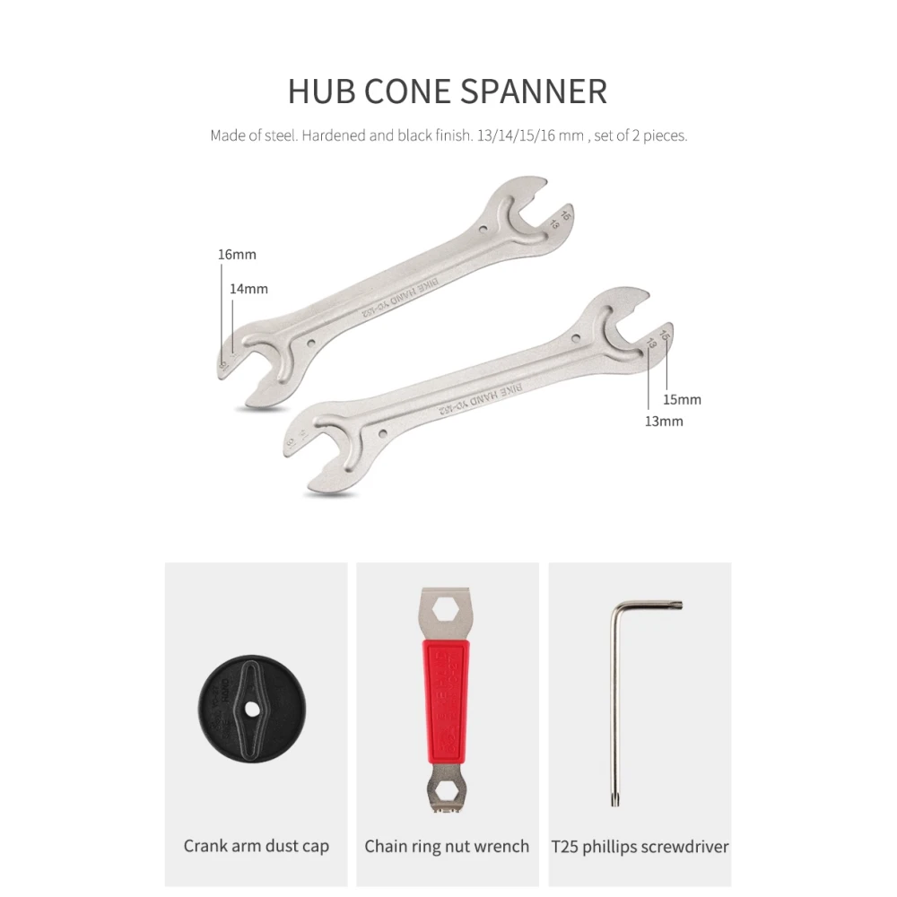 Maletín con juego de llaves para bicicleta Bikehand 18 en 1