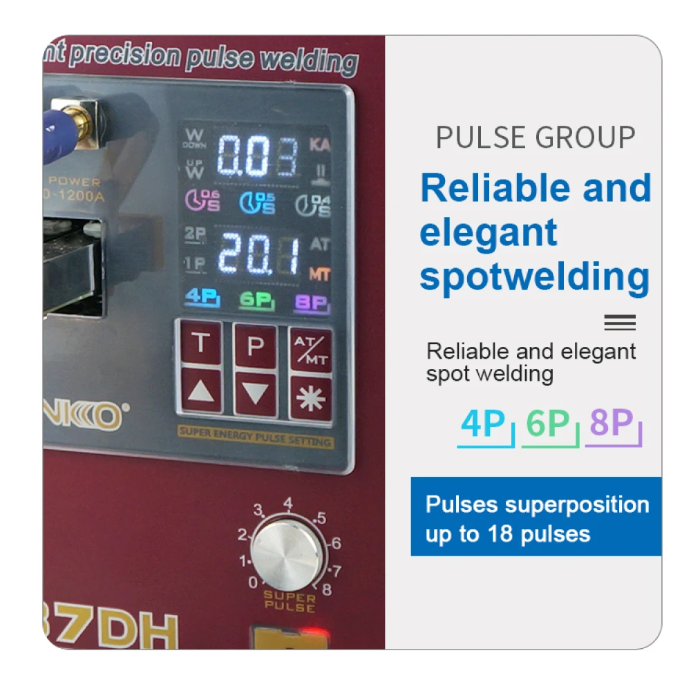 Sunkko 737DH ponthegesztő lítium akkuk építéséhez 18650 14500 21700