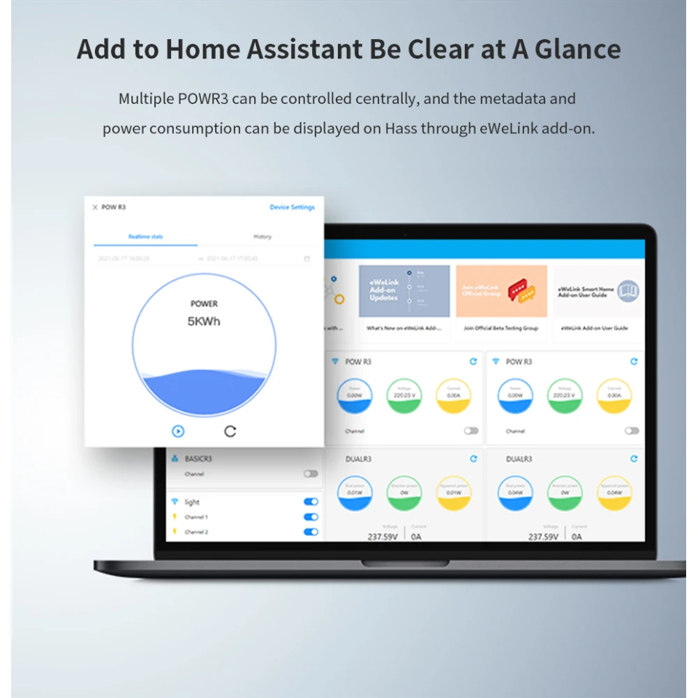 SONOFF Pow R3 - nagy teljesítményű WiFi okos kapcsoló energiafigyeléssel