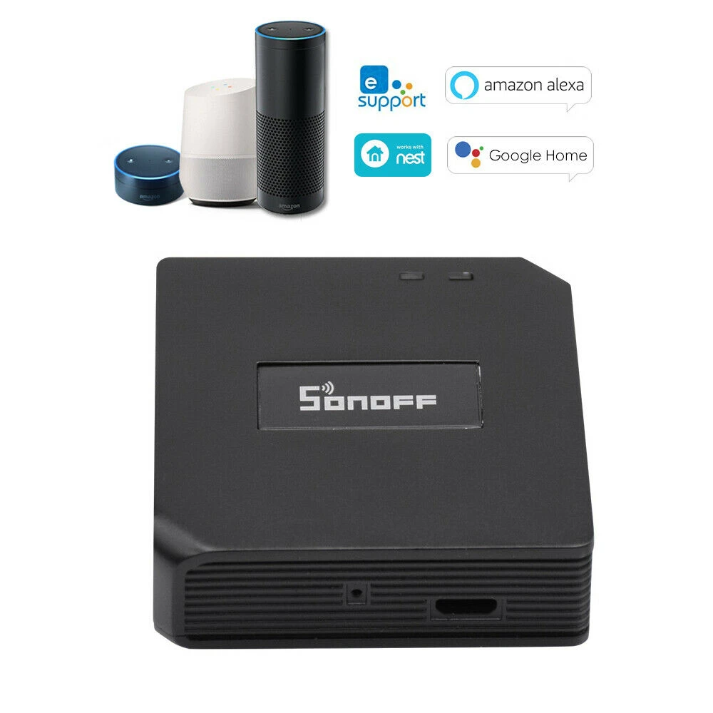 Sonoff RF Bridge 433MHz WiFi vezeték nélküli, Alexa és Google Home kompatibilis