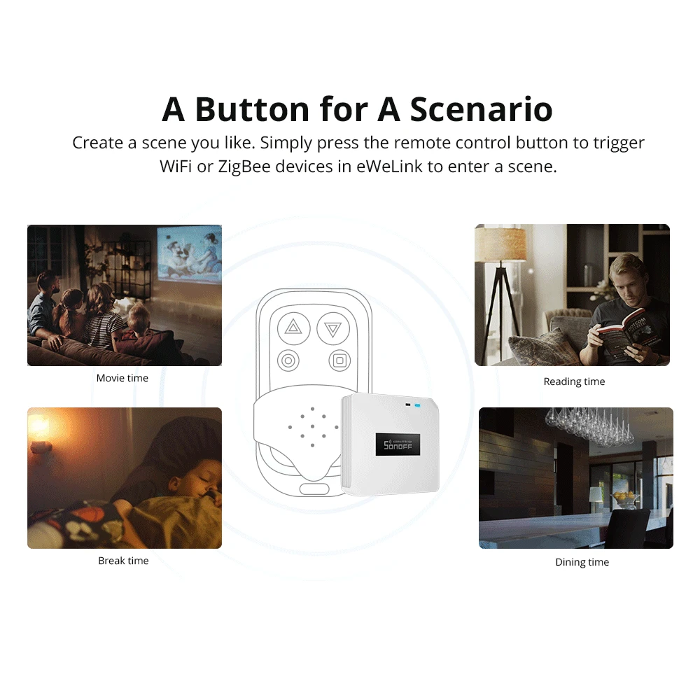 Sonoff RF Bridge R2 433MHz WiFi - RF-WiFi híd