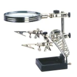 Elektronikai forrasztó nagyítós állvány kézmentes használathoz