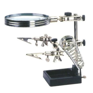 Elektronikai forrasztó nagyítós állvány kézmentes használathoz