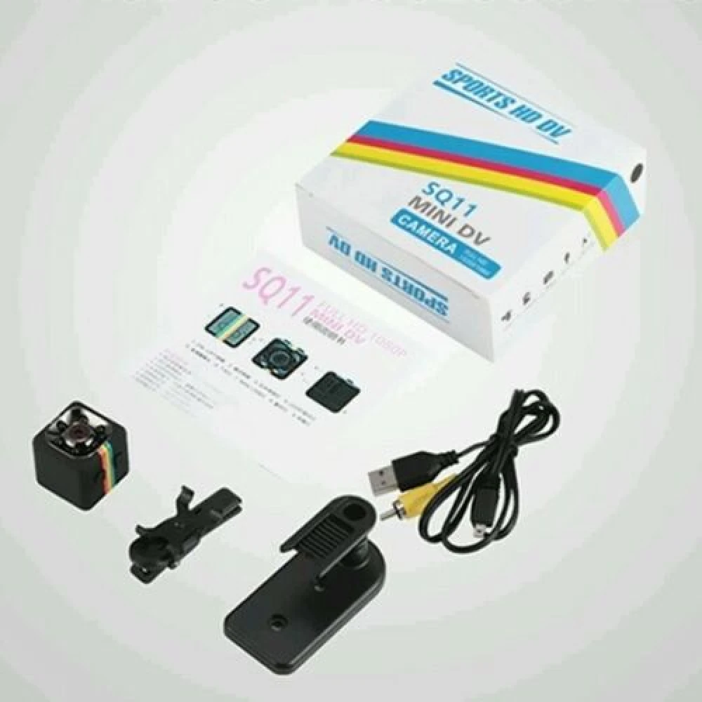 Vista frontal de la cámara deportiva SQ11 Mini DV 1080p