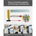 SUNKKO 738AL: Ponthegesztő gép 18650 lítium akkukhoz