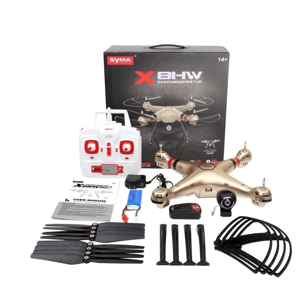 Syma X8hw drón quadcopter FPV WiFi kamerával, valós időben