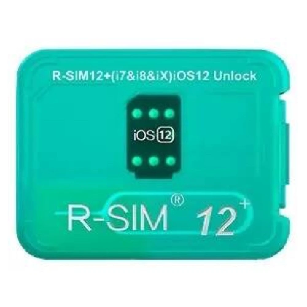 Tarjeta unlock R-SIM 12 en portasim de iPhone