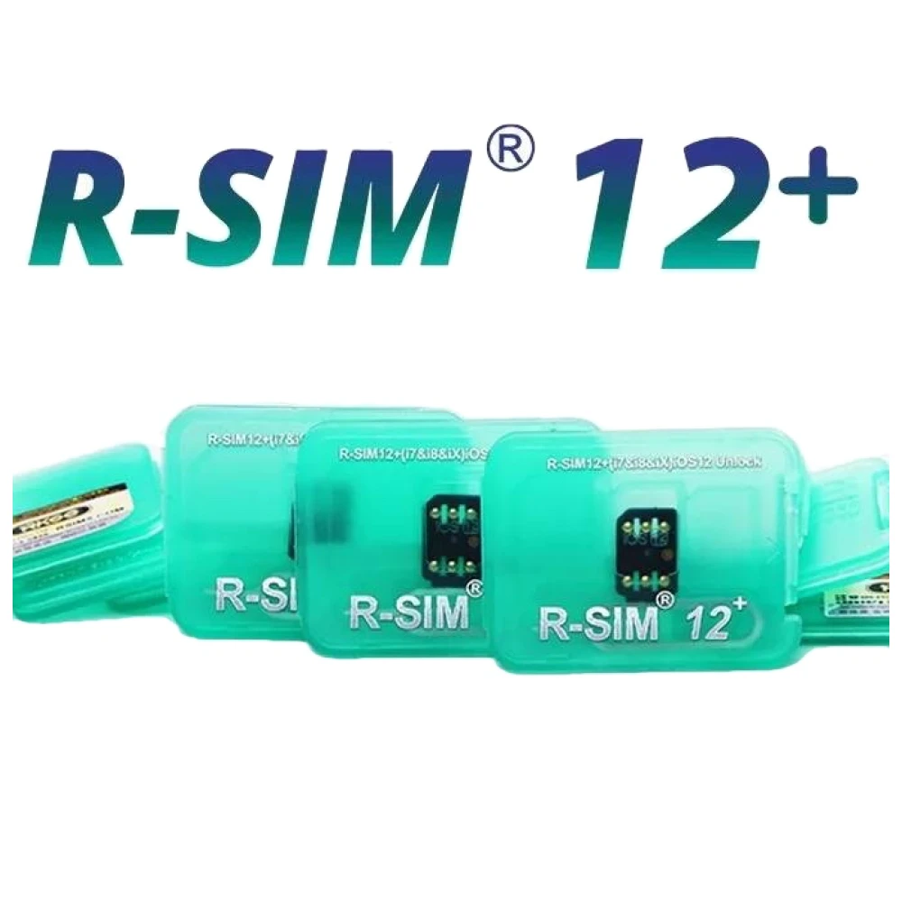 Detalle de la tarjeta desbloqueo R-SIM 12 para iPhone