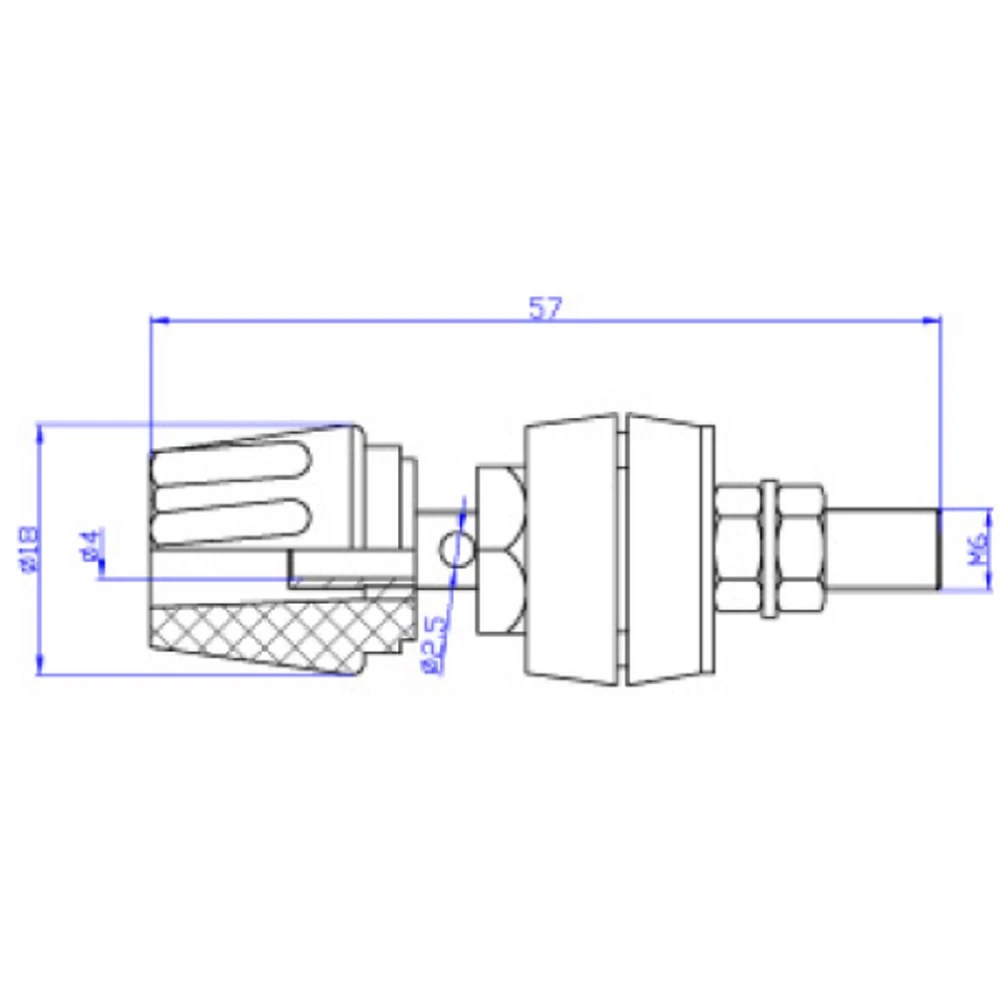 4 mm-es női csatlakozó piros fekete 60V 50A 2 db Amass panelhez