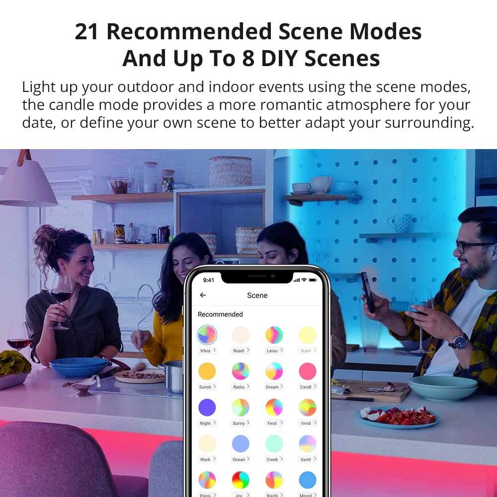 SONOFF L2 Lite 5 méteres okos WiFi LED szalag távirányítóval és appal
