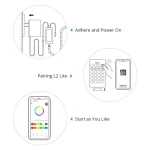 SONOFF L2 Lite 5 méteres okos WiFi LED szalag távirányítóval és appal