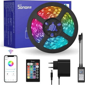 SONOFF L2 Lite 5 méteres okos WiFi LED szalag távirányítóval és appal
