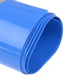 PVC zsugorcső 1m x 210mm x 0.15mm akkumulátorcsomaghoz, kék