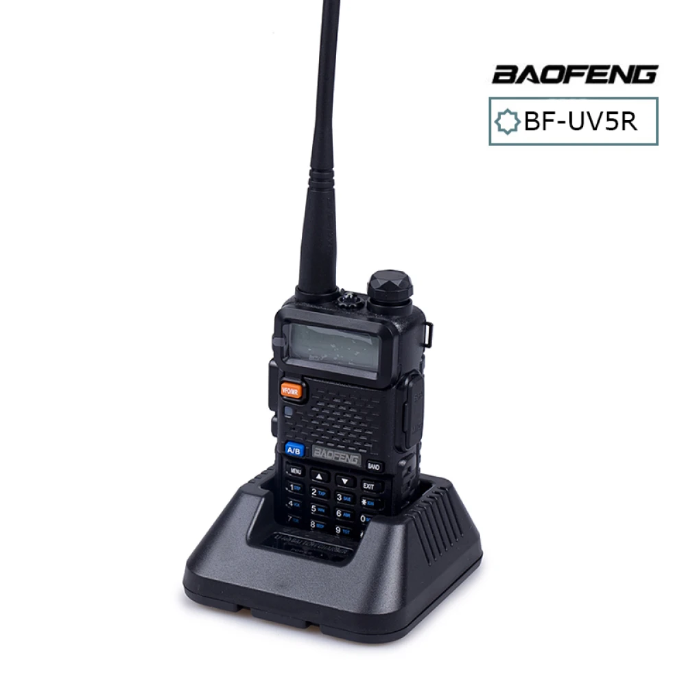 Baofeng UV-5R 8W walkie talkie fülhallgatóval, VHF/UHF