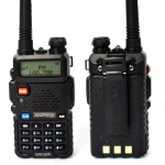 Walkie Talkie Baofeng UV-5R 8W negro con auricular incluido