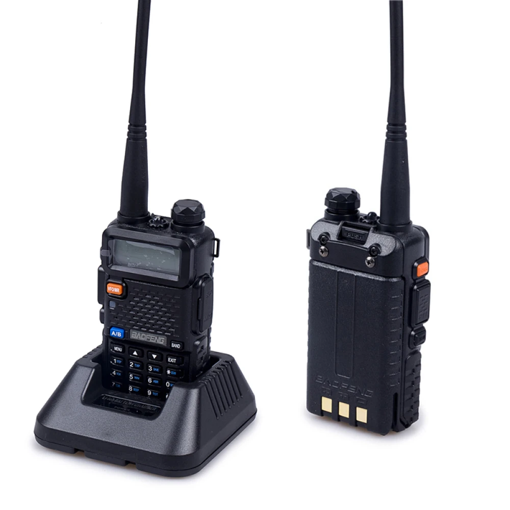 Baofeng UV-5R 8W walkie talkie fülhallgatóval, VHF/UHF