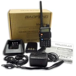 Baofeng UV-5R 8W walkie talkie fülhallgatóval, VHF/UHF